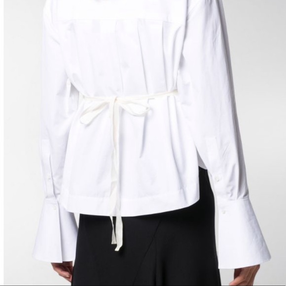 🆕OS ANN DEMEULEMEESTER SILK WOOL & CASHMERE OPEN BACK TURTLENECK HALTER SWEATER - Picture 5 of 7